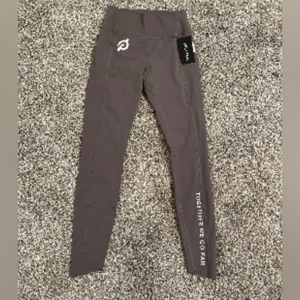 Peloton Leggings Women Essential Tulip Hem Gray Size Small New With Tags